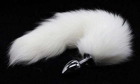 White Tail Butt Plug