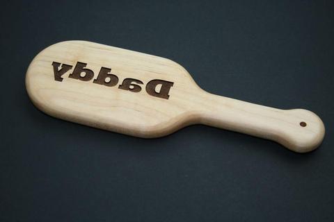 Daddy Laser Engraved BDSM Spanking Paddle