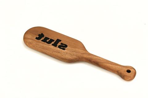 Slut Laser Engraved BDSM Spanking Paddle
