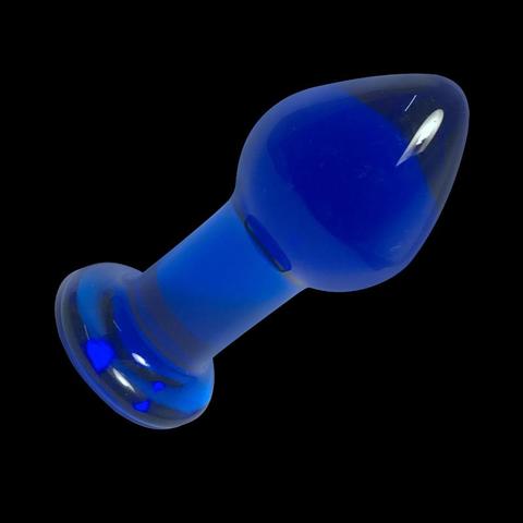 Blue Advanced Glass Butt Plug (B20)