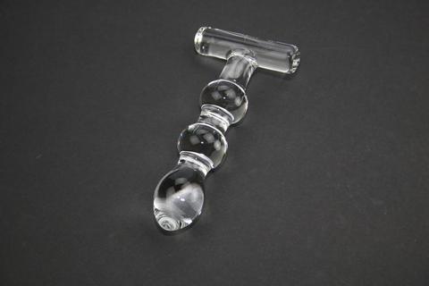 Balls of Pleasure Glass Butt Plug (D18)