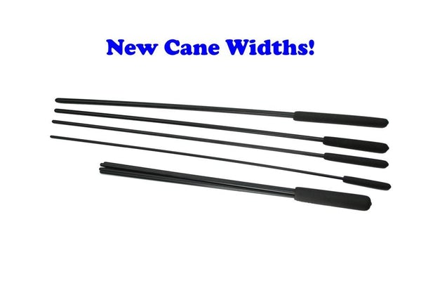 Buy and SAVE!  Complete Black Delrin Cane and Beater Package. BDSM Discpline at its Best!