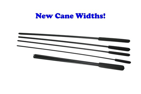 Buy and SAVE!  Complete Black Delrin Cane and Beater Package. BDSM Discpline at its Best!