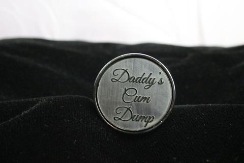 Daddy's Cum Dump Custom Steel Butt Plug Script