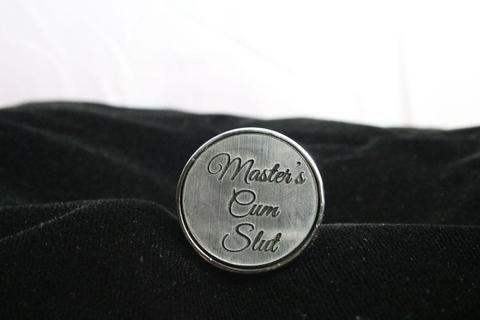 Master's Cum Slut Custom Steel Butt Plug Script