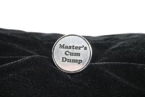 Master's Cum Dump Custom Steel Butt Plug