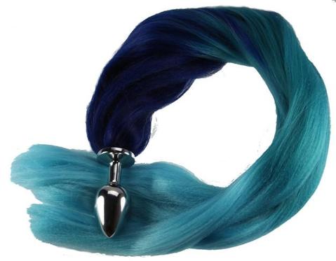 Ocean Foam Pony Tail Butt Plug Synthetic Tail (12)