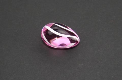Pink Glass Egg Kegel Ball (E1)