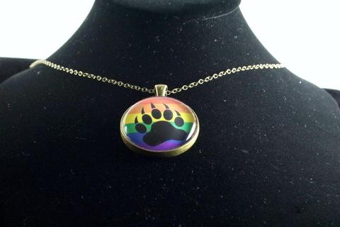 Custom Pride Pendant Brass Finish