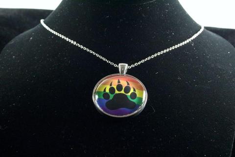 Custom Pride Pendant Silver Finish