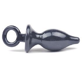 Black Silicone Bondage Butt Plug