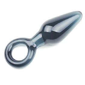 Bondage Black Glass Butt Plug (B17)