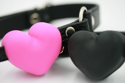 Silicone Heart Gag