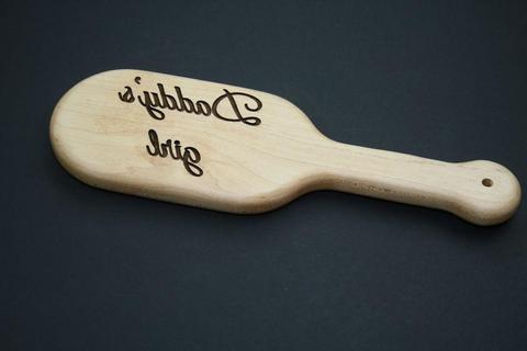 Daddy's girl Engraved BDSM Large Hairbrush Spanking Paddle