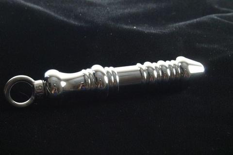Long Ribbed Butt Plug for Bondage or Tails