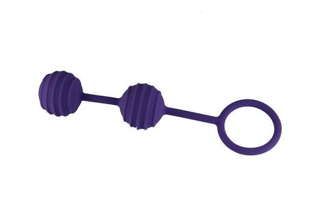 Ribbed Silicone Kegel Balls