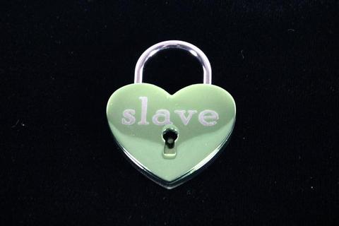 Slave Heart Lock for Chastity Play and Bondage
