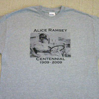 Alice Ramsey Centennial t-shirt